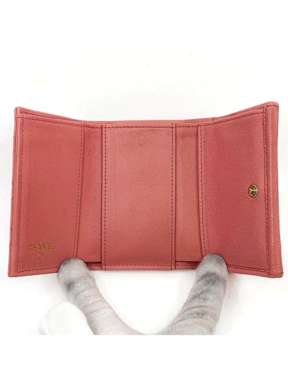 Chanel Matelasse Tri-Fold Wallet Caviar #284544C59B